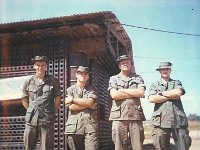 SPC Willingham (Battery Recorder), 1LT John Solomon (XO), SFC Arthur Chesteen (Chief of Smoke), PFC Grissom (Battery Recorder)      Late 1968