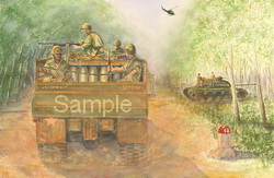 John Anderson's "Convoy to Phouc Vinh" Painting